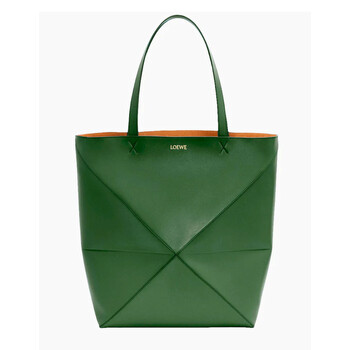 XL Puzzle Fold Tote  Hunter Green