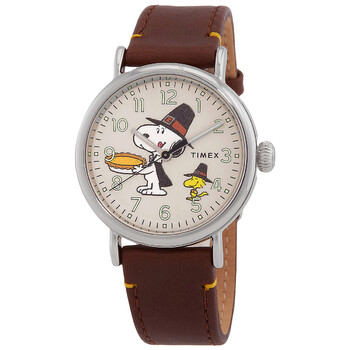 X Peanuts Featuring Snoopy Thanksgiving Quartz Watch Tw2v60100vq