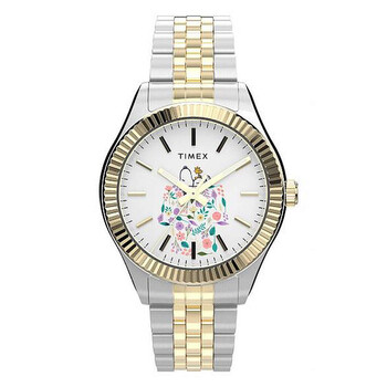 X Peanuts Legacy In Bloom Quartz White Dial Watch TW2W95100VQ