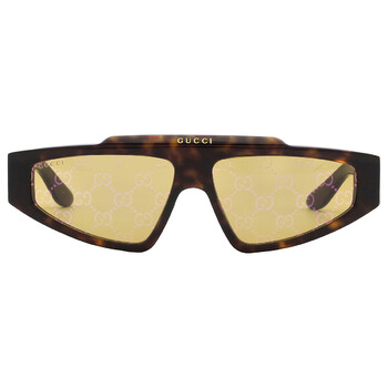 Yellow Logo Browline Sunglasses GG1591S 002