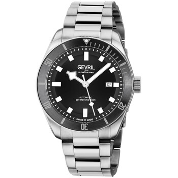 Yorkville Swiss Automatic Black Dial Diver Watch