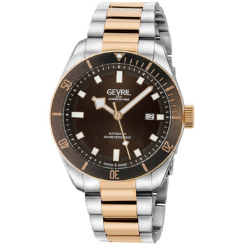 Yorkville Swiss Automatic Brown Dial Diver Watch
