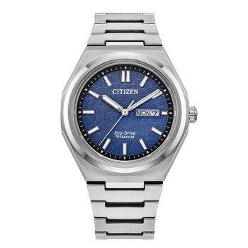 Zenshin Threehand Blue Dial Watch AW013085L