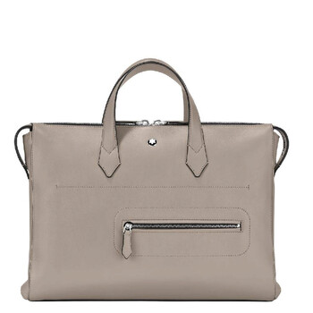 Zipper Leather Briefcase