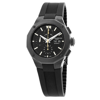 riviera Chronograph Automatic Black Dial Watch