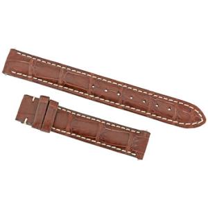 14 MM Matte Brown Alligator Leather Strap