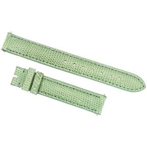 14 MM Matte Pastel Green Lizard Leather Strap