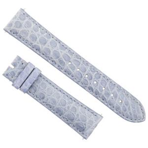 18 MM Matte Blue Alligator Leather Strap