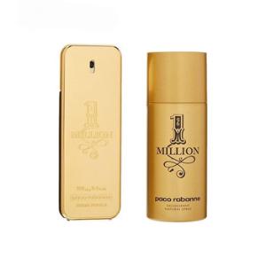 1 Million by Paco Rabanne for Men  2 Pc Gift Set 3.4oz EDT Spray 5.1oz Deodorant Spray