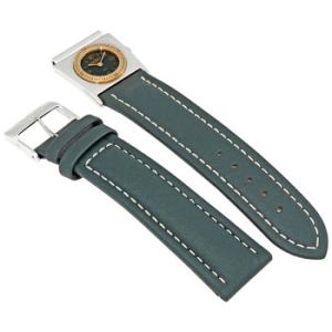 20 mm Leather Watch Band With Second Timezone Attachment B6107211L109.109X.A18
