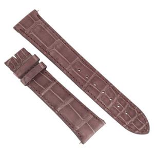 21 MM Shiny Mauve Alligator Leather Strap