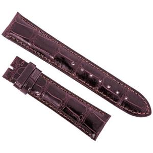 21 MM Shiny Ruby Alligator Leather Strap