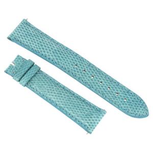 21 MM Shiny Sky Blue Lizard Leather Strap