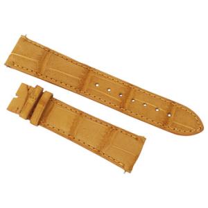 21 MM Tan Nubuck Alligator Leather Strap