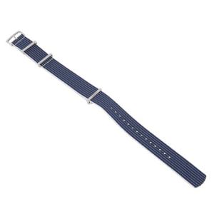 21 mm BlueWhite Nato Watch Band O031CWZ005948