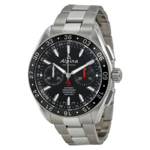 4 Chronograph Automatic Black Dial Steel Watch AL860B5AQ6B