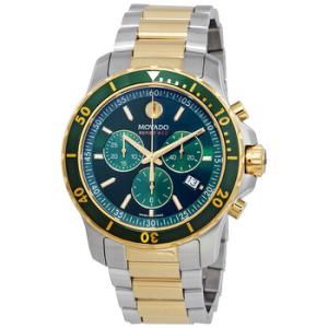 800 Chronograph Green Dial Twotone Watch