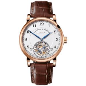 A. Lange and Sohne 1815 Tourbillon Silver Dial 18K Rose Gold Watch