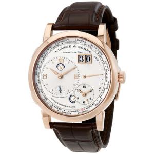 A Lange and Sohne 1 Time Zone 18kt Rose Gold Mechanical Watch