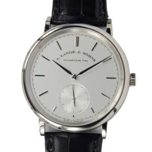 A. Lange and Sohne Saxonia Silver Dial 18kt White Gold Automatic Watch