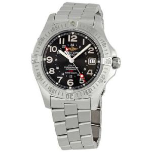 Aeromarine Colt GMT Steel Black Watch A3235011B715SS