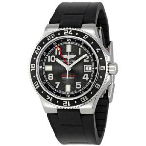 Aeromarine Superocean GMT Black Dial Watch A3238011BA38BKRD