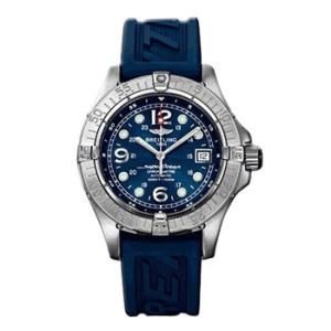 Aeromarine Superocean Steelfish XPlus Steel Blue Rubber Watch A1739010C666BLPD