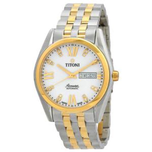 Airmaster Automatic White Dial Watch 93709SY385
