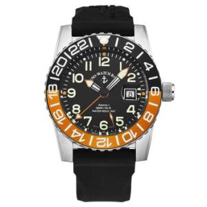 Airplane Diver World Time Automatic Black Dial Watch 6349GMT12A15