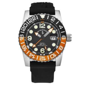 Airplane Diver World Time Automatic Black Dial Watch 6349GMT3A15