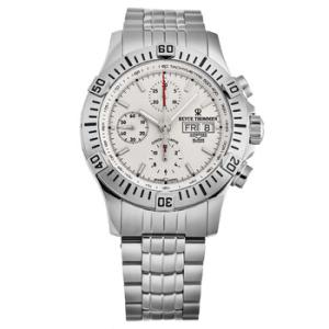 Airspeed XLarge Chronograph Automatic Silver Dial Watch