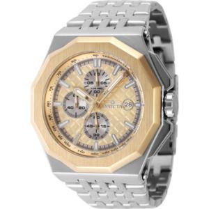Akula Chronograph Quartz Gold Dial Watch