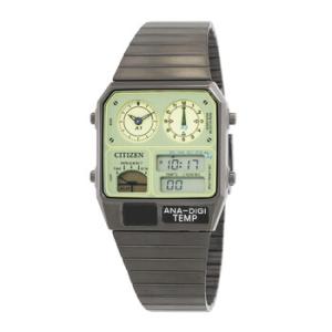 Alarm Quartz AnalogDigital Green Dial Watch JG214785X