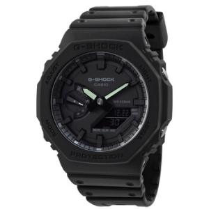 Alarm World Time Quartz AnalogDigital Black Dial Watch GA21001A1
