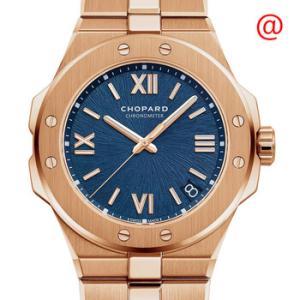 Alpine Eagle Automatic Chronometer 18kt Rose Gold Blue Dial Watch