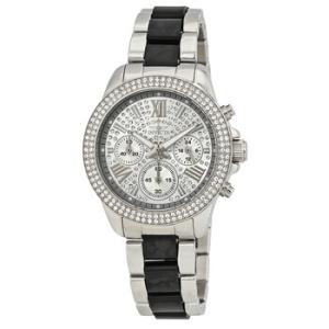 Angel MultiFunction Silver Crystalset Watch