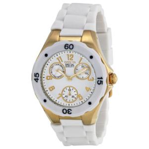 Angel MultiFunction White Sunray Dial White Silicone Watch