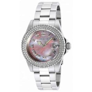 Angel Pink Mother of Pearl Dial Stainless Steel Watch