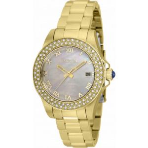 Angel Quartz Crystal White Dial Watch