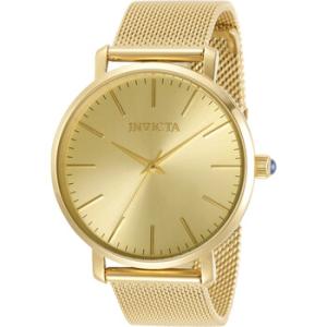 Angel Quartz Gold Dial Watch