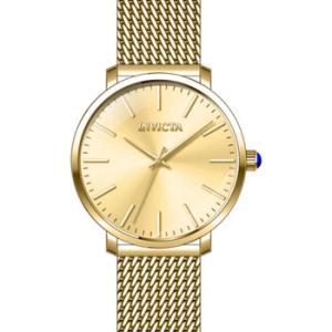 Angel Quartz Gold Dial Watch
