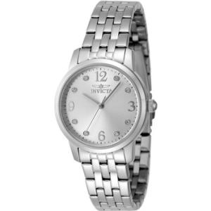 Angel Quartz Silver Dial Watch