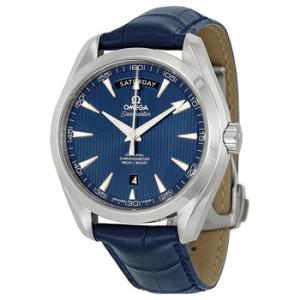 Aqua Terra Blue Dial Blue Leather Watch 231.13.42.22.03.001