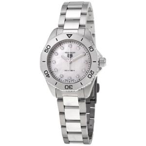 Aquaracer Quartz Diamond White Mother of Pearl Dial Watch WBP1416.BA0622