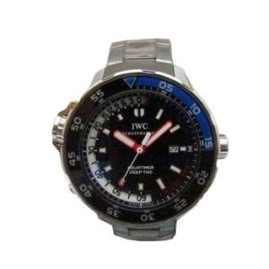 Aquatimer Deep Two Black Dial Stainless Steel Watch IW354701