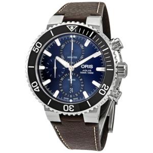 Aquis Blue Dial Automatic Chronograph Watch 01 774 7743 415507 5 24 10EB