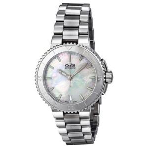 Aquis Date Automatic Mother of Pearl Dial Watch 73376524151MB