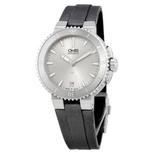 Aquis Date Silver Dial Automatic Watch 01 733 7652 414107 5 18 14FC