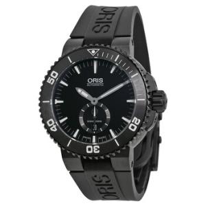 Aquis Diver Automatic Black Dial Titanium Black Rubber Watch 73976747754RS