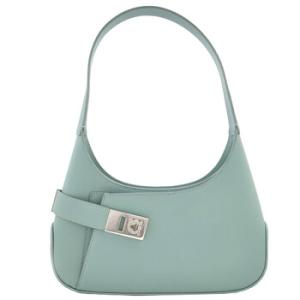 Archive Calfskin Leather Hobo Shoulder Bag in Green
